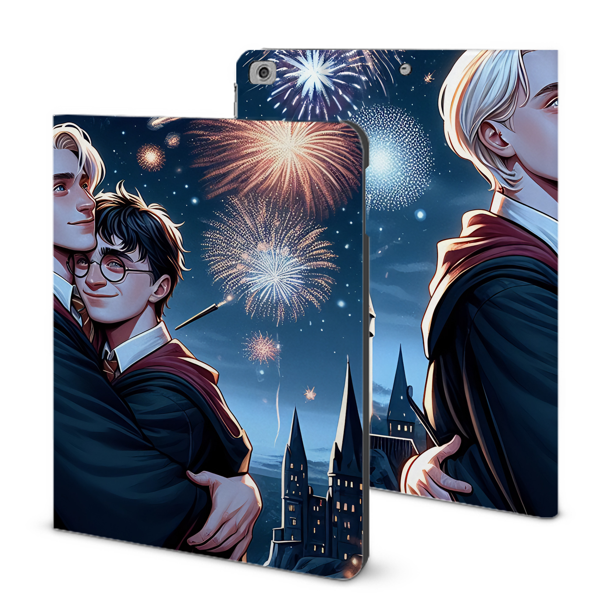 （画像用） Harry Potter ハリー・ポッターシリーズ IPad ケース ブック型 PUレザー TPU 耐衝撃 軽量 薄型 ペン収納なし 全面保護 IPad 各モデル対応